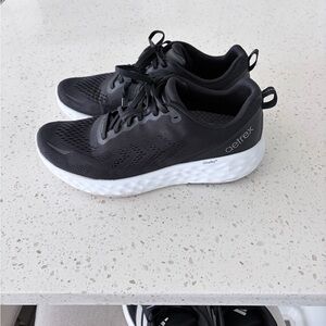 Aetrex Black and White Athletic Shoes